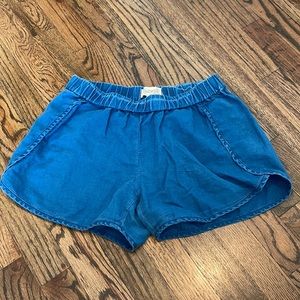 Blue Jean look Madewell Shorts
